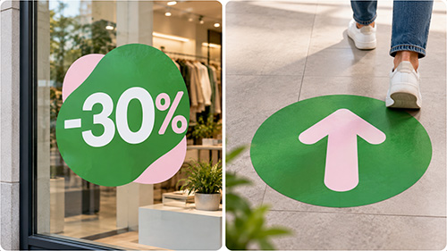 Exemple de roll up effet premium pour marque de luxe